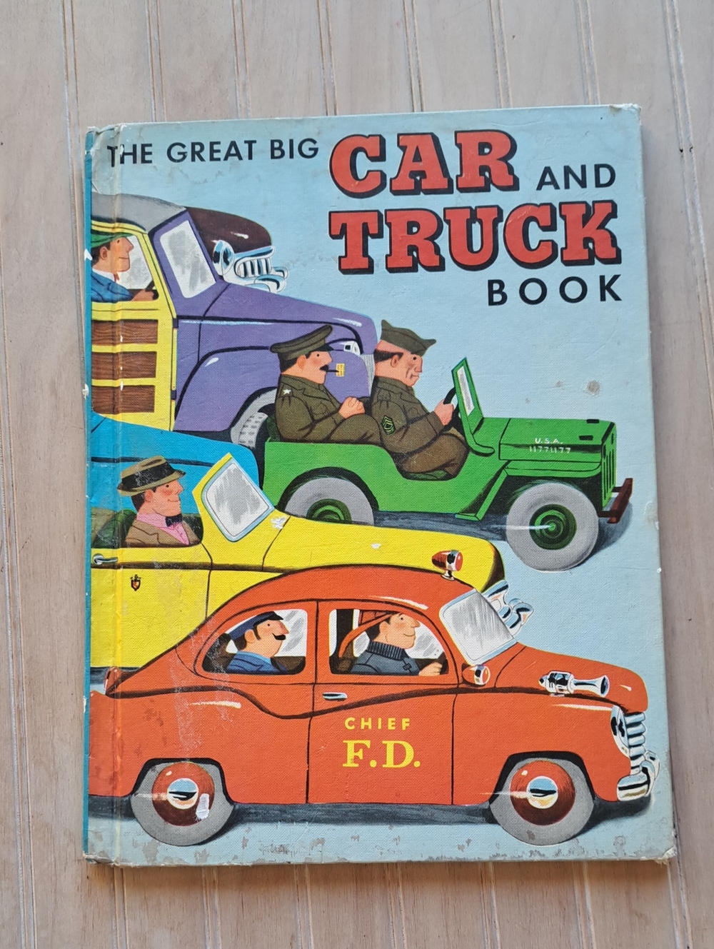 Vintage Richard Scarry The Great Big Car and Truck Book Golden Press Hardcover